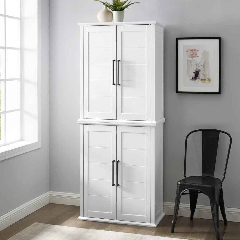 CROSLEY FURNITURE Bartlett White Tall Food Pantry CROSLEY FURNITURE Bartlett White Tall Food Pantry - Image 2