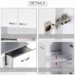 HOMCOM 71 in. White Freestanding Kitchen Cupboard with 3-Adjustable Shelves and 1-Drawer HOMCOM 71 in. White Freestanding Kitchen Cupboard with 3-Adjustable Shelves and 1-Drawer