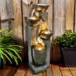 4-Tier Pots Outdoor Water Fountain for Garden - Outdoor Water Fountain for Yard, Floor Patio, Backyard and Home Art Decor