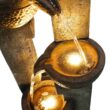 4-Tier Pots Outdoor Water Fountain for Garden - Outdoor Water Fountain for Yard, Floor Patio, Backyard and Home Art Decor