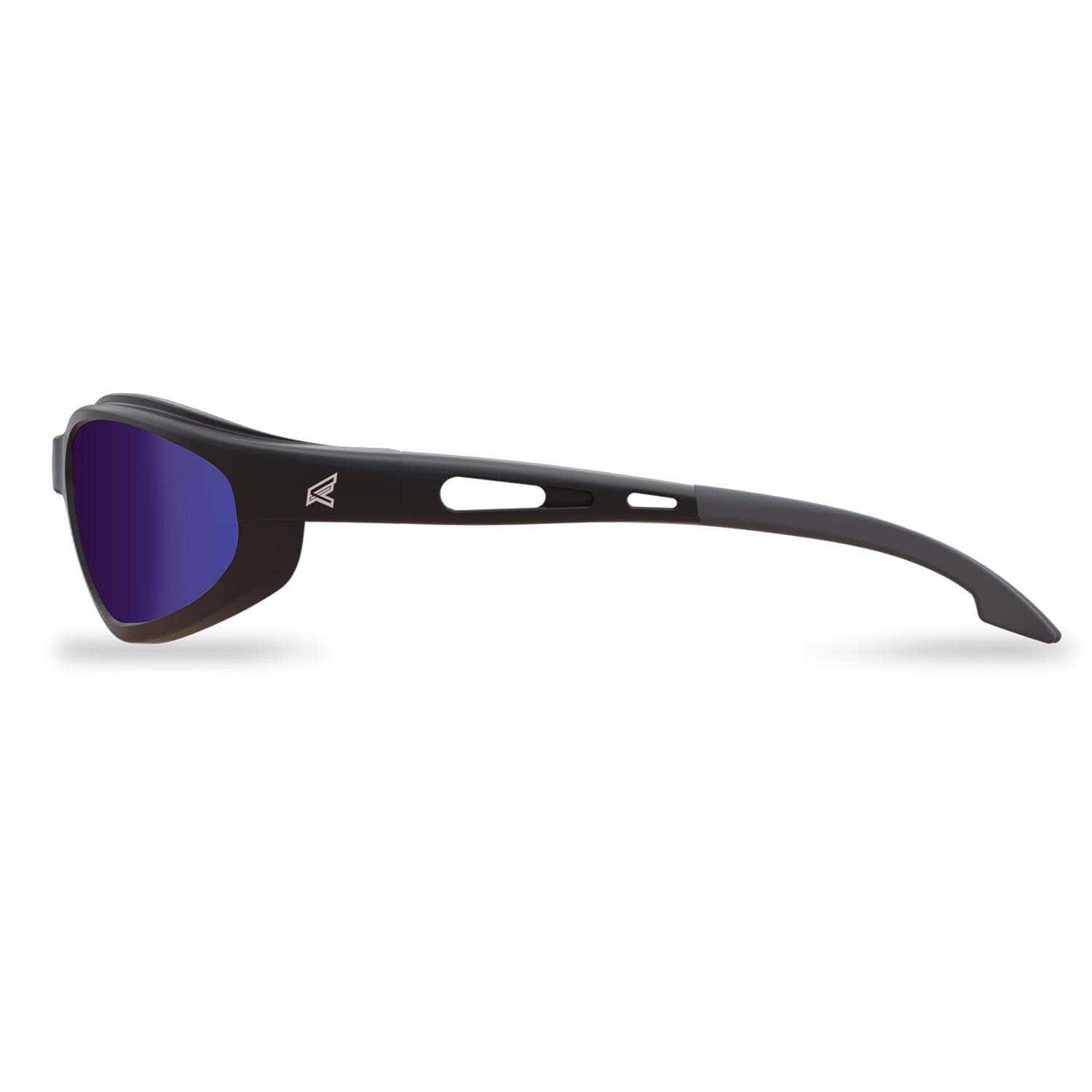 Edge Eyewear Dakura Polarized Safety Glasses Blue Mirror Lens Black Frame 1 pk Edge Eyewear Dakura Polarized Safety Glasses Blue Mirror Lens Black Frame 1 pk - Image 2