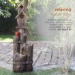 Alpine Corporation 35-Inch Fountain and Birdhouse with Cardinal Figurine