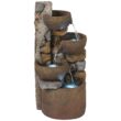 John Timberland Rustic Outdoor Floor Water Fountain with Light LED 29" High Cascading Urn for Yard Garden Patio Deck Home