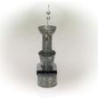 Alpine Corporation Rustic Metal Tiering Tin Water Fountain, 34 Inch Tall
