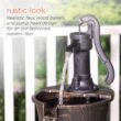 Alpine Corporation 40" Three Tier Pump Outdoor Fountain Decor, Brown