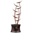 John Timberland Rustic Modern Outdoor Floor Water Fountain 41" High Cascading Leaves for Yard Garden Patio Deck Home