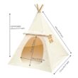 Lavievert Children Playhouse Canvas Teepee Kids Play House