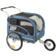 Rage Powersports Bicycle Dog Trailer Carrier, Blue, 56.25"L x 29.50"W x 36"H