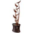 John Timberland Rustic Modern Outdoor Floor Water Fountain 41" High Cascading Leaves for Yard Garden Patio Deck Home