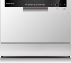 Farberware Professional FCD06ABBWHA 6-Pieces Countertop Dishwasher, White
