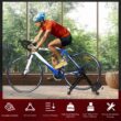 Gymax Foldable Bike Trainer Stand Cycling Exercise Stand w/ Dual-lock System