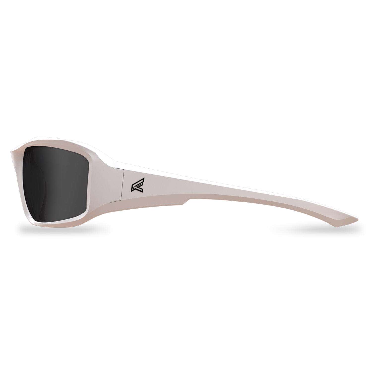 Edge Eyewear Brazeau Polarized Safety Glasses Smoke Lens White Frame 1 pk Edge Eyewear Brazeau Polarized Safety Glasses Smoke Lens White Frame 1 pk - Image 2