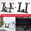 Gymax Foldable Bike Trainer Stand Cycling Exercise Stand w/ Dual-lock System