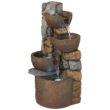 John Timberland Rustic Outdoor Floor Water Fountain with Light LED 29" High Cascading Urn for Yard Garden Patio Deck Home