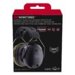 3M WorkTunes 24 dB Over-the-Head Hearing Protector Earmuff Black/Yellow 1 pair