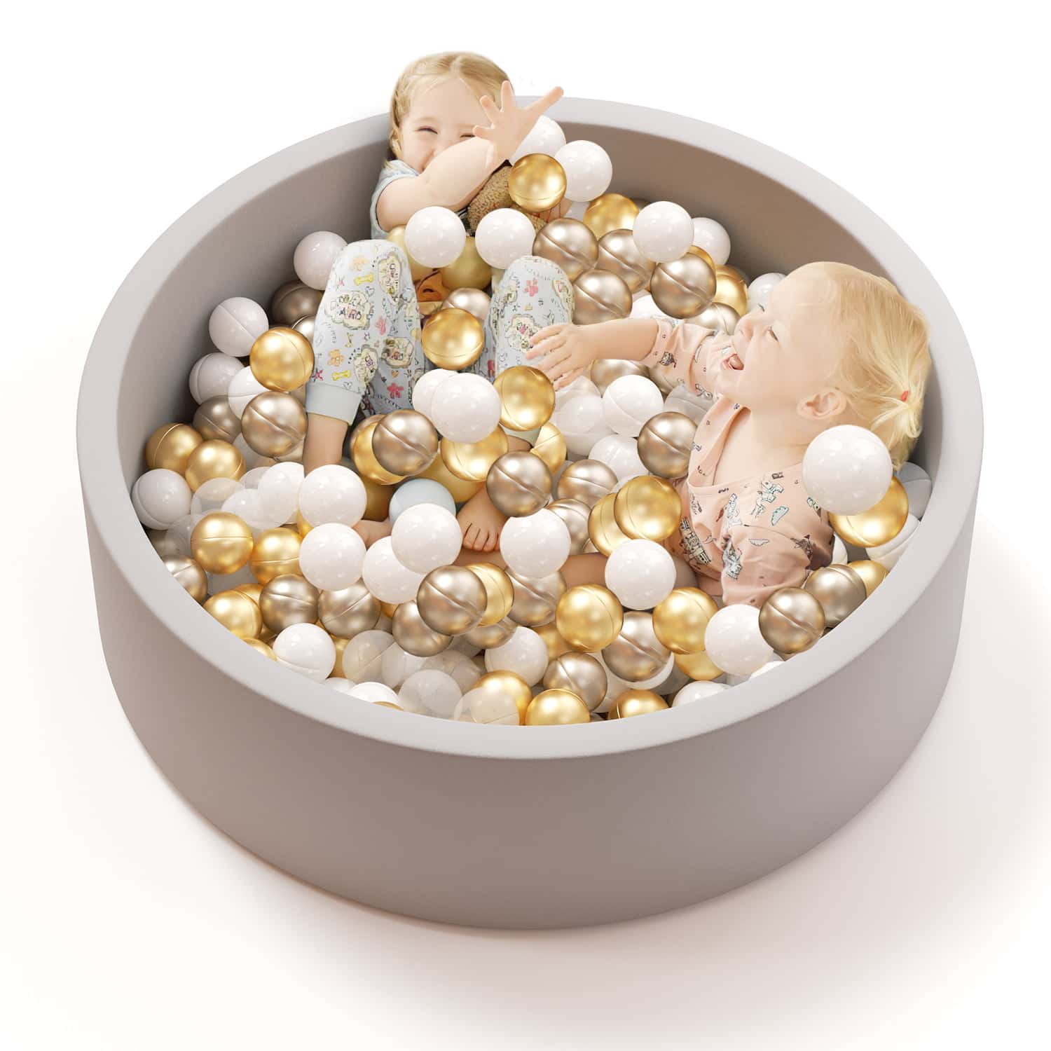 Teedor Foam Ball Pit (200 Balls Included), 39.4 x 11.5 inch large Ball Pits for Toddlers, Soft Children Indoor Round Playpen Teedor Foam Ball Pit (200 Balls Included), 39.4 x 11.5 inch large Ball Pits for Toddlers, Soft Children Indoor Round Playpen