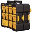 DeWalt 4.2 in. W X 13.5 in. H Flip Bin Storage Organizer Plastic 12 compartments Yellow