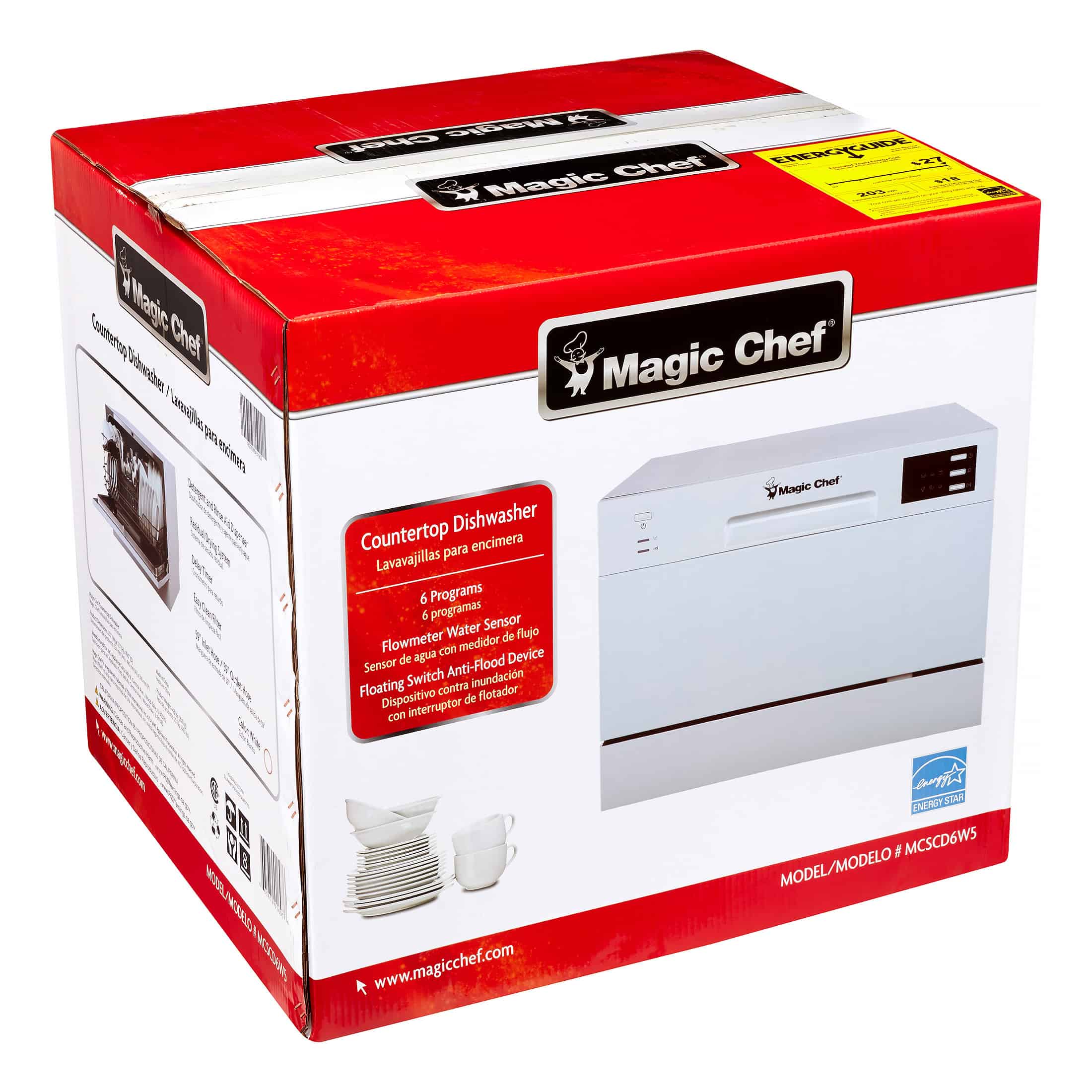 Magic Chef Energy Star 6-Place Setting Countertop Dishwasher Magic Chef Energy Star 6-Place Setting Countertop Dishwasher - Image 8