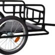 Comie Bike Cargo Trailer W/ Universal Bicycle Coupler, 16'' Wheels, Foldable Bike Wagon for Carrying Groceries, Luggage, Tools