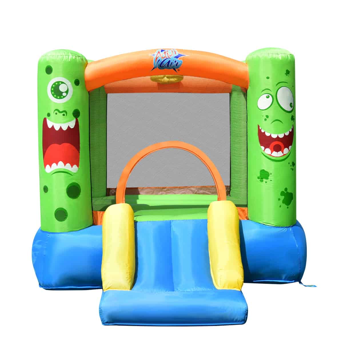 Topbuy Inflatable Bounce House Jumping Castle Kids Playhouse w/ Slider and 480W Blower Topbuy Inflatable Bounce House Jumping Castle Kids Playhouse w/ Slider and 480W Blower