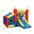 Topbuy Inflatable Castle Bounce House Kids Slide Jumping Playhouse with Ball Pit and Dart Board