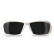Edge Eyewear Brazeau Polarized Safety Glasses Smoke Lens White Frame 1 pk Edge Eyewear Brazeau Polarized Safety Glasses Smoke Lens White Frame 1 pk