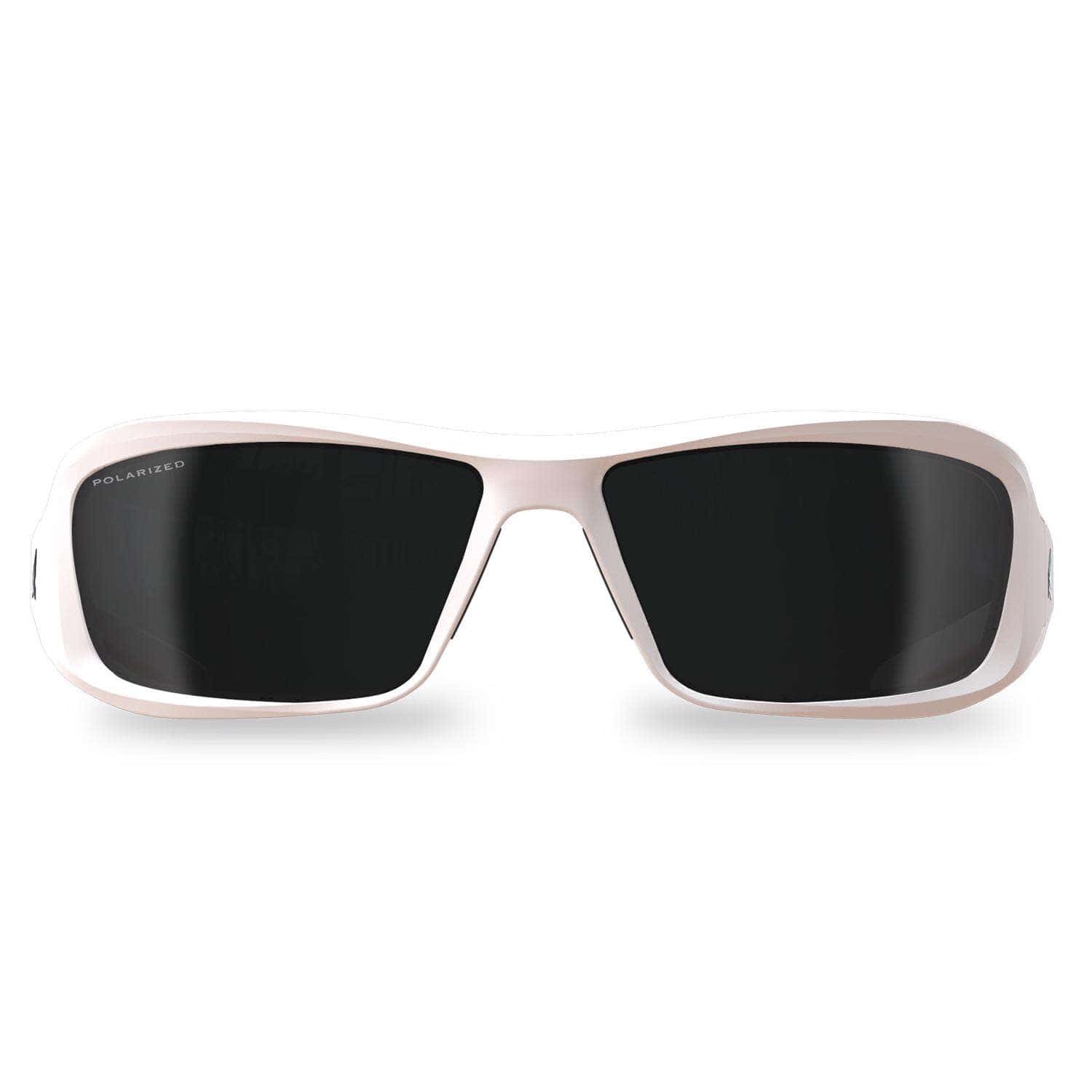 Edge Eyewear Brazeau Polarized Safety Glasses Smoke Lens White Frame 1 pk Edge Eyewear Brazeau Polarized Safety Glasses Smoke Lens White Frame 1 pk - Image 3