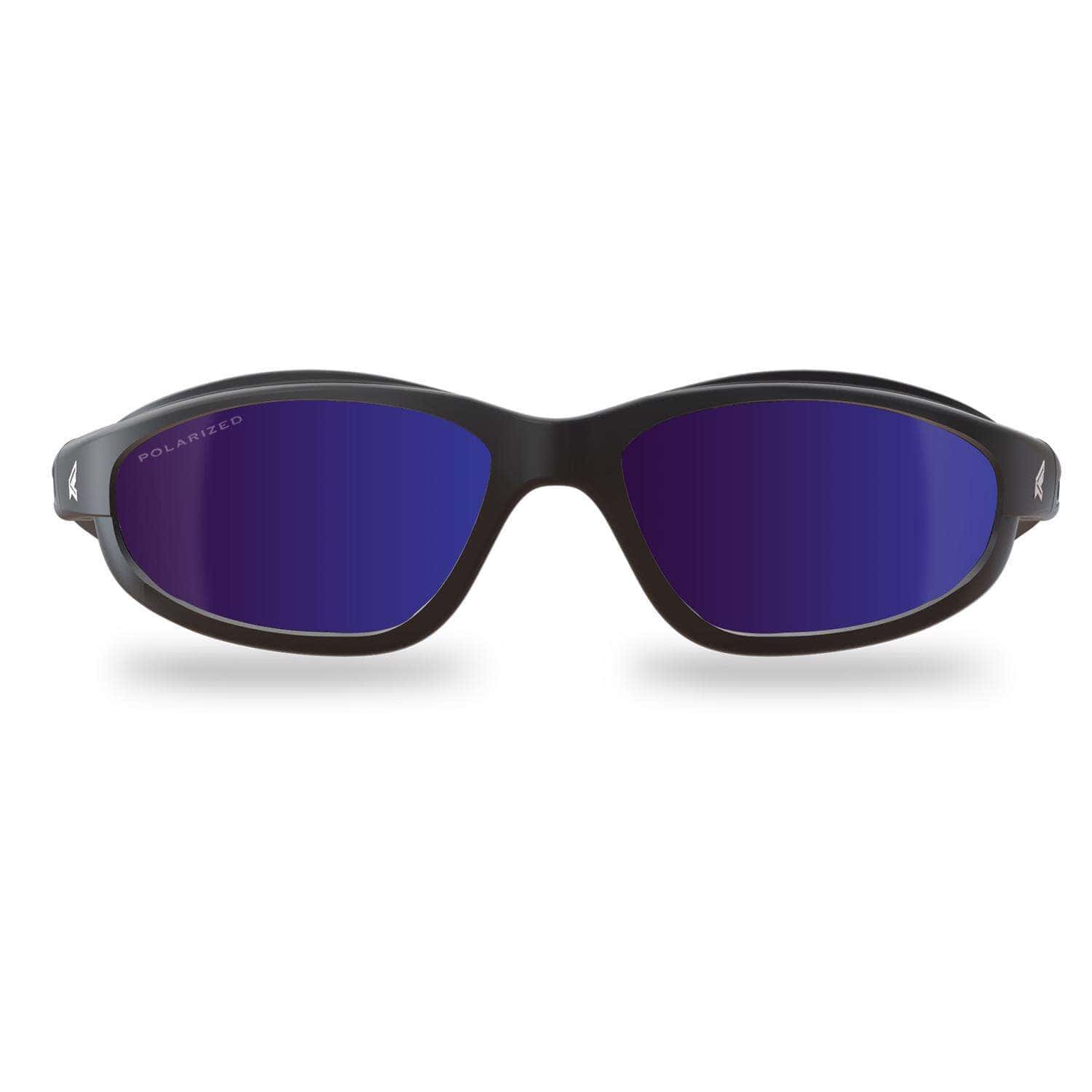Edge Eyewear Dakura Polarized Safety Glasses Blue Mirror Lens Black Frame 1 pk Edge Eyewear Dakura Polarized Safety Glasses Blue Mirror Lens Black Frame 1 pk - Image 3