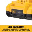 DeWalt 20V MAX DCB240 20 V 4 Ah Lithium-Ion Battery 1 pc