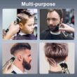 Hairspower Professional Cordless Hair Clippers for Men - T-Blade Trimmer and Nose Hair Trimmer Set