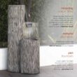 Alpine Corporation Tiering Column Fountain with LED Lights