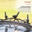 Alpine Corporation 22" x 24" x 36" Decorative Metal Birdbath Bowl on Stand, Rustic