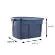 Rubbermaid Roughneck 25 Gallon Stackable Storage Container, 4 Pack