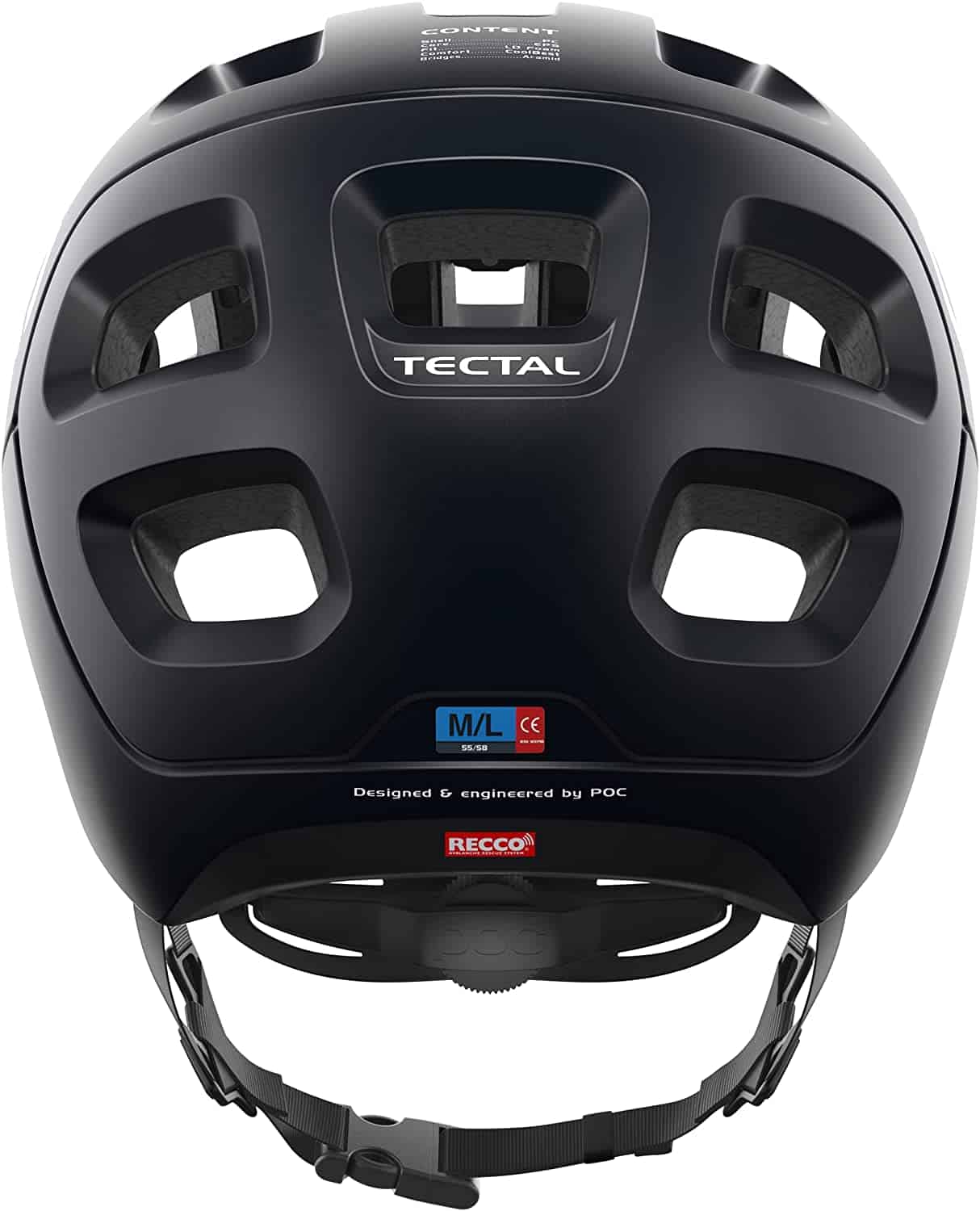 POC Tectal Helmet: Uranium Black XL/2XL POC Tectal Helmet: Uranium Black XL/2XL - Image 4