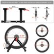 Topeakmart Foldable Steel & Aluminum Bike Trainer Stand Indoor Exercise Bicycle Stand Black