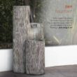 Alpine Corporation Tiering Column Fountain with LED Lights