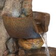 John Timberland Rustic Outdoor Floor Water Fountain with Light LED 29" High Cascading Urn for Yard Garden Patio Deck Home