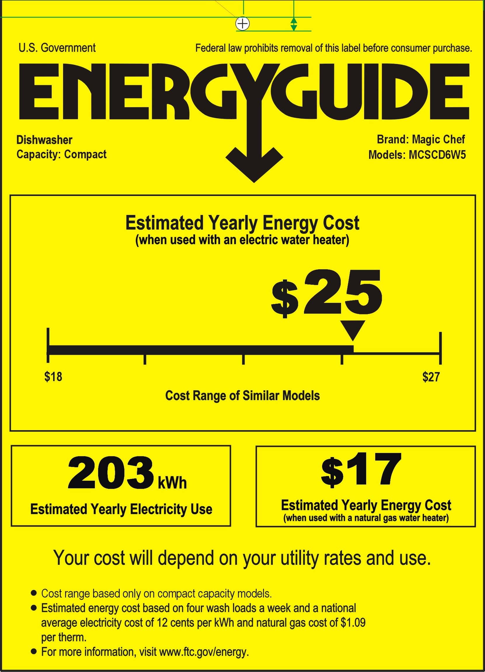 Magic Chef Energy Star 6-Place Setting Countertop Dishwasher Magic Chef Energy Star 6-Place Setting Countertop Dishwasher - Image 11