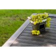 Keter Borneo 110gal Rattan Wicker Resin Patio Deck Storage Box Bench, Grey