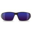 Edge Eyewear Kazbek Polarized Wraparound Safety Glasses Blue Mirror Lens Black Frame 1 pc Edge Eyewear Kazbek Polarized Wraparound Safety Glasses Blue Mirror Lens Black Frame 1 pc