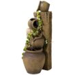 John Timberland Rustic Floor Water Fountain Three Jugs Cascading 33" High Indoor Outdoor for Yard Garden Lawn