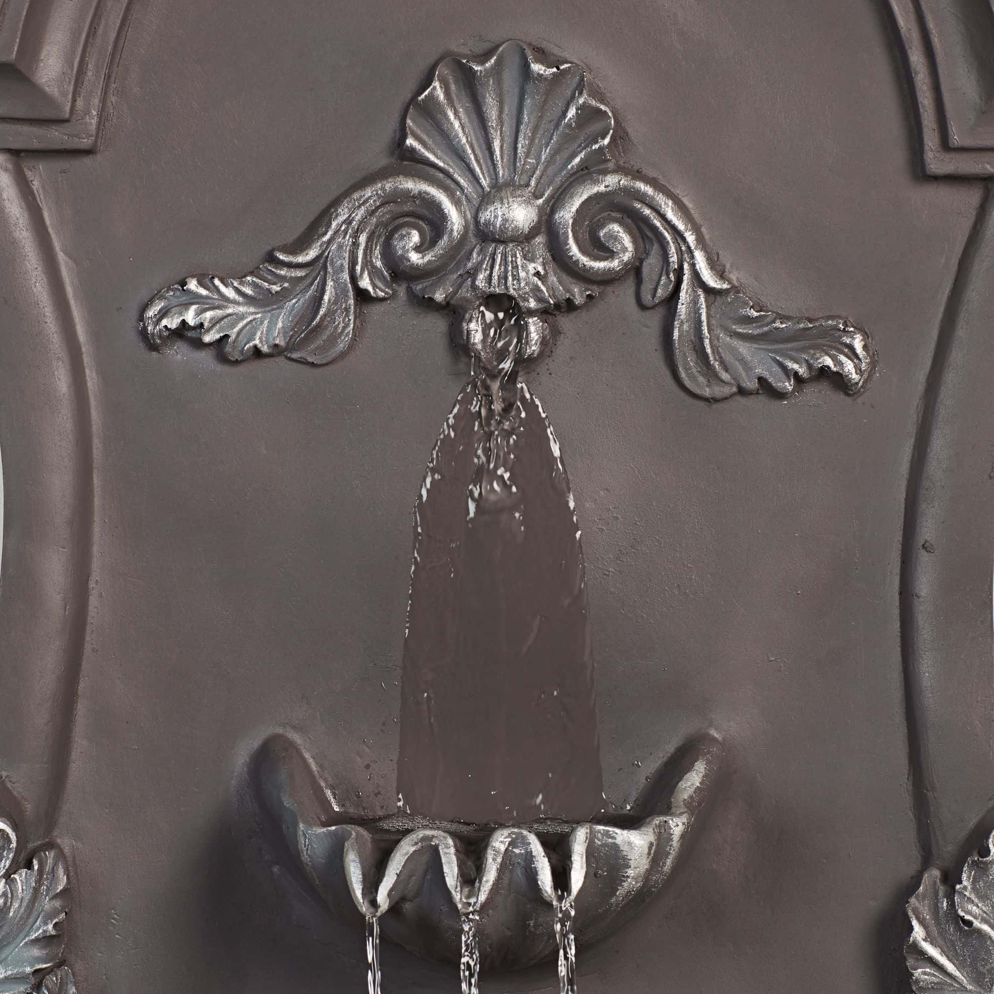 John Timberland Outdoor Wall Water Fountain 33" High 2 Tiered Ornate for Yard Garden Patio Deck Home John Timberland Outdoor Wall Water Fountain 33" High 2 Tiered Ornate for Yard Garden Patio Deck Home - Image 3