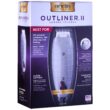 Andis Professional Outliner II Personal Trimmer, Gray (04603) with a BeauWis Blade Brush
