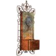 John Timberland Rustic Outdoor Wall Water Fountain with Light LED 33" High Medallion for Yard Garden Patio Deck Home Hallway