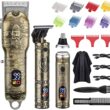 BerZalah Hair Clippers for Men Beard Trimmer Nose Hair Trimmer 3pcs Set, USB Rechargeable LED Display