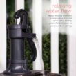 Alpine Corporation 27" Two-Tier Barrel & Pump Outdoor Fountain, Bronze
