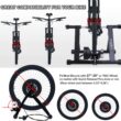 Bike Trainer Stand, HEALTH LINE PRODUCT Stationary Exercise Trainer Stand, Fit 26-28"/700C Mountain Road Bicycle Support 330lbs Portable Cycling Stand