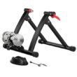 Topeakmart Foldable Steel & Aluminum Bike Trainer Stand Indoor Exercise Bicycle Stand Black