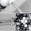 Gray Ball Pit, ∅ 2.75in 200 Balls Included, Memory Foam Ball Pits for Toddlers Soft Children Round Playpen 35 x 12 inch，Black ball