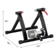 Topeakmart Foldable Steel & Aluminum Bike Trainer Stand Indoor Exercise Bicycle Stand Black
